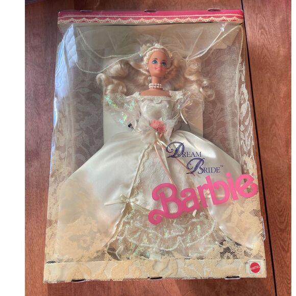 Barbie Dream Bride Barbie Doll Wedding Romance in Satin Lace 1991 Mattel 16233 - Picture 1 of 12